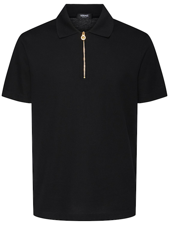 LuisaViaRoma VersacePolo in cotone con ricamo