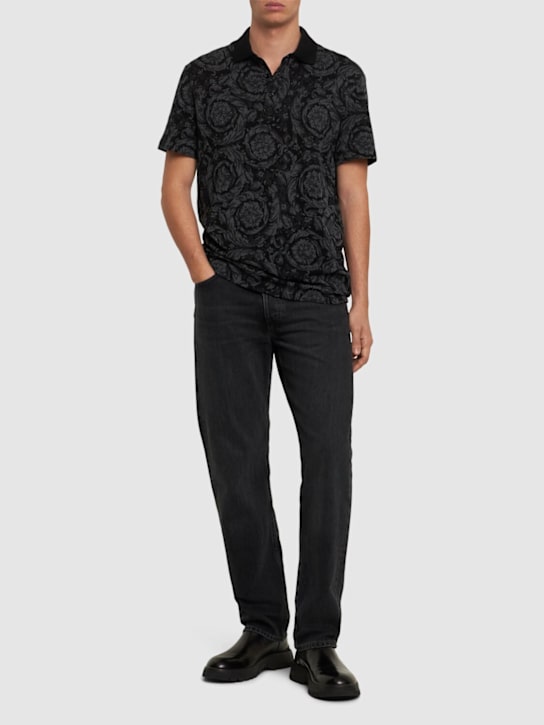 LuisaViaRoma VersacePolo In Cotone Piqué Jacquard