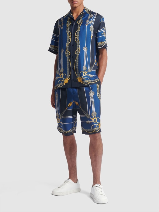 LuisaViaRoma VersaceShorts In Seta Stampata