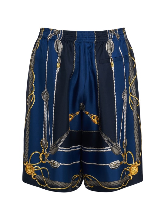 LuisaViaRoma VersaceShorts in seta stampata