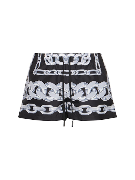 LuisaViaRoma VersaceShorts mare in nylon stampato