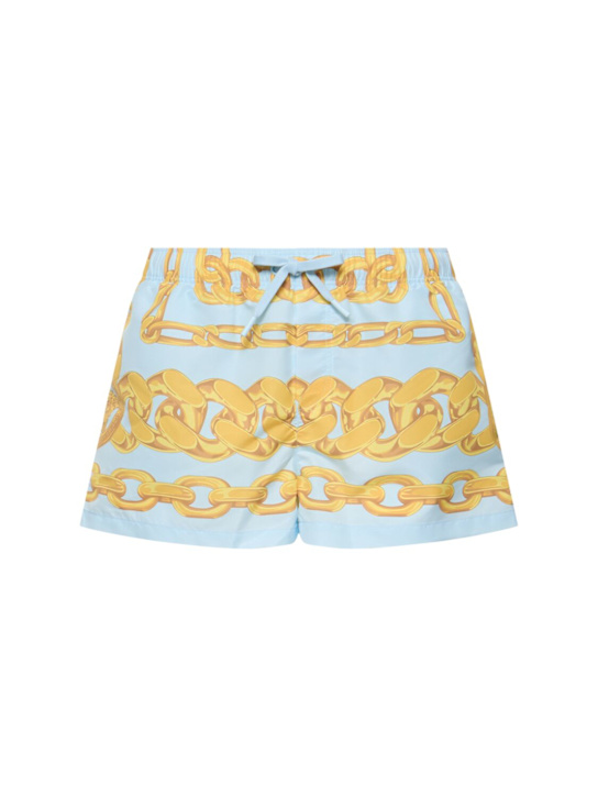 LuisaViaRoma VersaceShorts mare in nylon stampato
