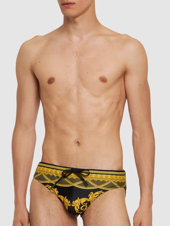LuisaViaRoma VersaceSlip Mare Heritage In Lycra