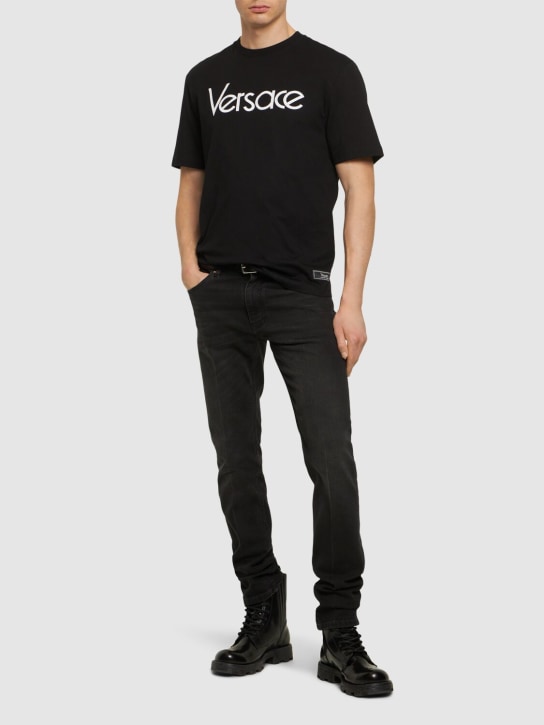 LuisaViaRoma VersaceT-shirt In Cotone Con Logo