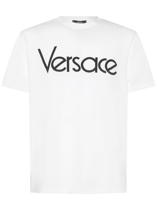 LuisaViaRoma VersaceT-shirt in cotone con logo