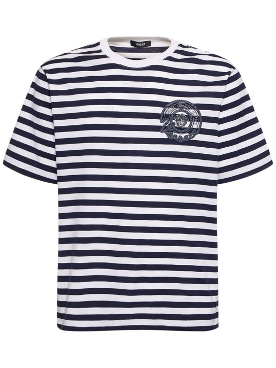 LuisaViaRoma VersaceT-shirt in cotone con logo