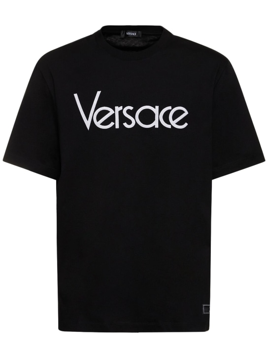 LuisaViaRoma VersaceT-shirt in cotone con logo