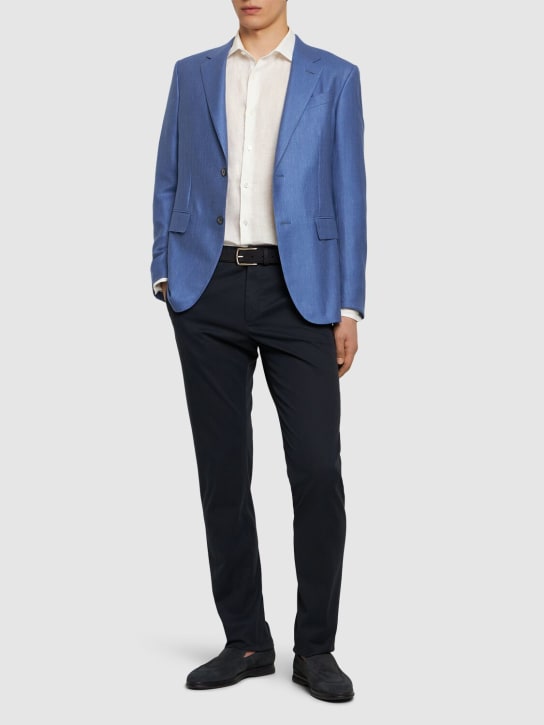 LuisaViaRoma ZegnaBlazer In Cashmere E Seta