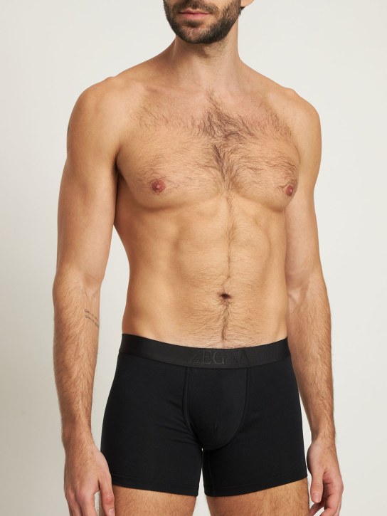 LuisaViaRoma ZegnaBoxer In Cotone Con Logo