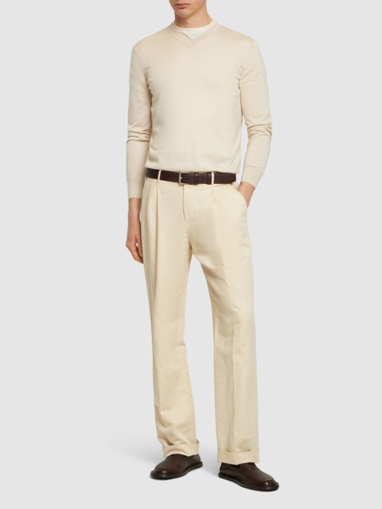 LuisaViaRoma ZegnaMaglia In Cashmere E Seta