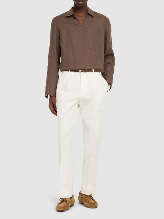 LuisaViaRoma ZegnaPantaloni In Cotone E Lino