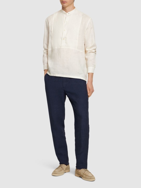LuisaViaRoma ZegnaPantaloni Jogger In Puro Lino