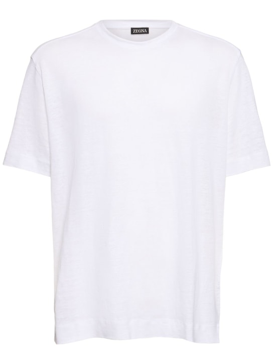 LuisaViaRoma ZegnaT-shirt Pure in jersey di lino