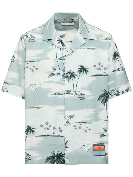 LuisaViaRoma Maison KitsunéCamicia in cotone stampato
