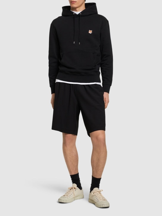 LuisaViaRoma Maison KitsunéFelpa Regular Fit Con Patch E Cappuccio