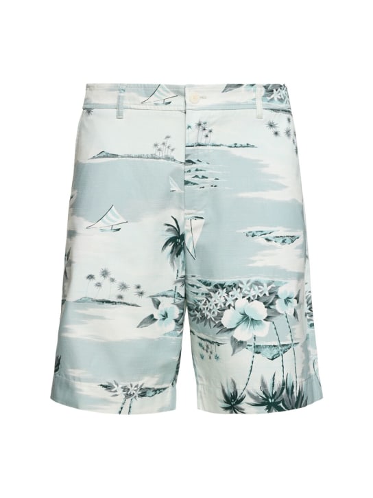 LuisaViaRoma Maison KitsunéShorts in cotone stampato