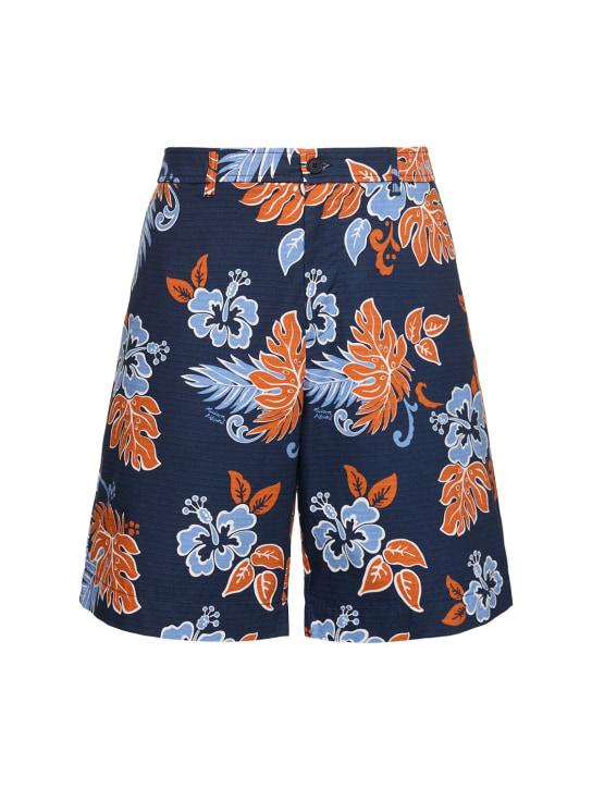 LuisaViaRoma Maison KitsunéShorts in cotone stampato
