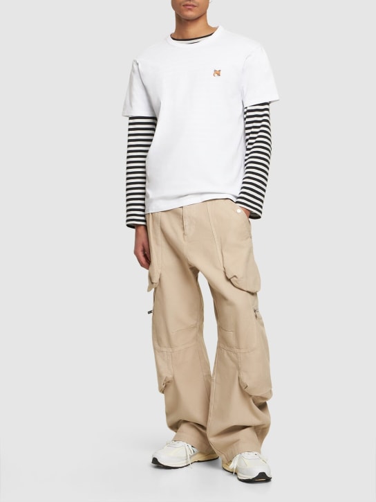 LuisaViaRoma Maison KitsunéT-shirt In Jersey Di Cotone Con Logo