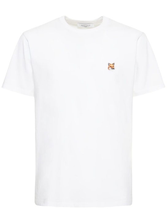 LuisaViaRoma Maison KitsunéT-shirt in jersey di cotone con logo