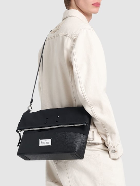 LuisaViaRoma Maison MargielaBorsa In Pelle Martellata E Tela