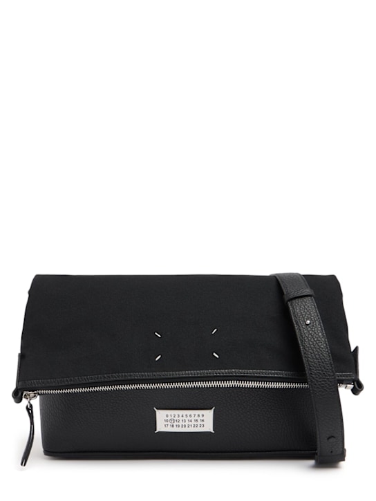 LuisaViaRoma Maison MargielaBorsa in pelle martellata e tela