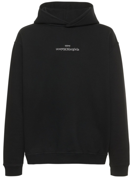 LuisaViaRoma Maison MargielaFelpa in jersey con logo e cappuccio