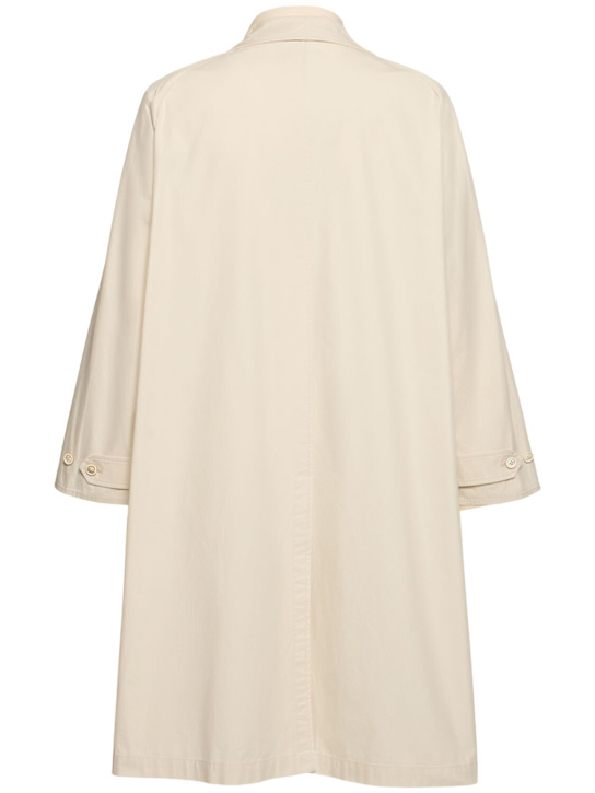 LuisaViaRoma Maison MargielaLong Cotton Trench Coat