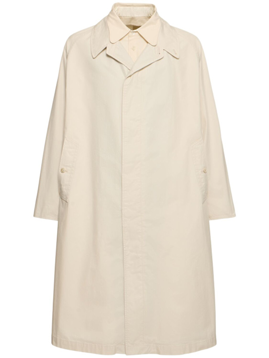 LuisaViaRoma Maison MargielaLong cotton trench coat