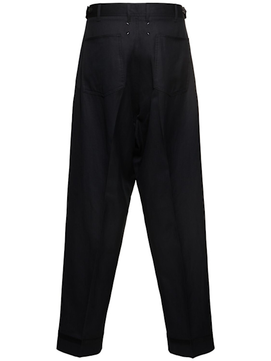 LuisaViaRoma Maison MargielaPantaloni Barathea In Lana E Lino