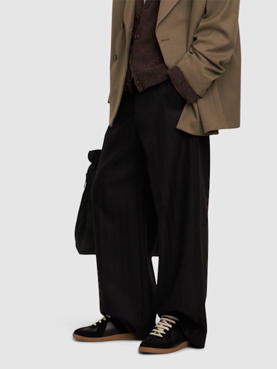 LuisaViaRoma Maison MargielaSneakers Basse Replica In Pelle E Camoscio