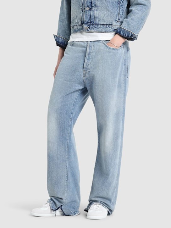 LuisaViaRoma Maison MargielaSneakers Low Top Replica In Pelle E Camoscio