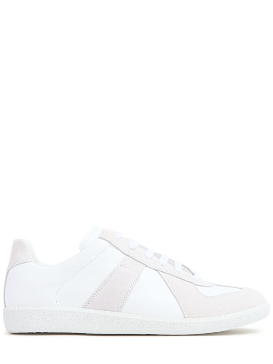 LuisaViaRoma Maison MargielaSneakers low top Replica in pelle e camoscio