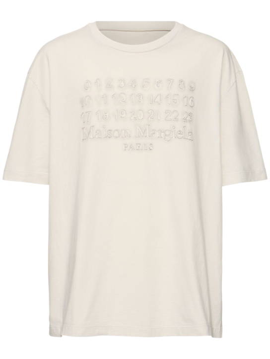 LuisaViaRoma Maison MargielaT-shirt in cotone con logo