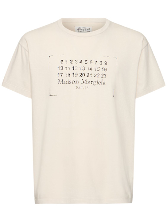 LuisaViaRoma Maison MargielaT-shirt in cotone con logo