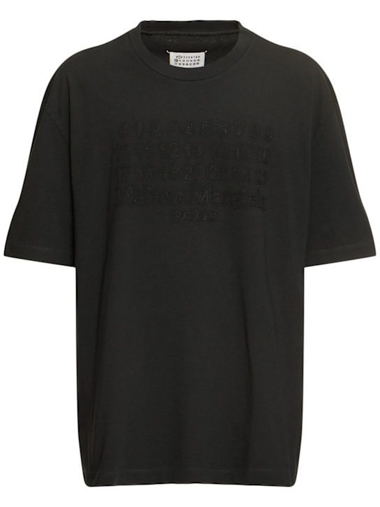 LuisaViaRoma Maison MargielaT-shirt in cotone con logo