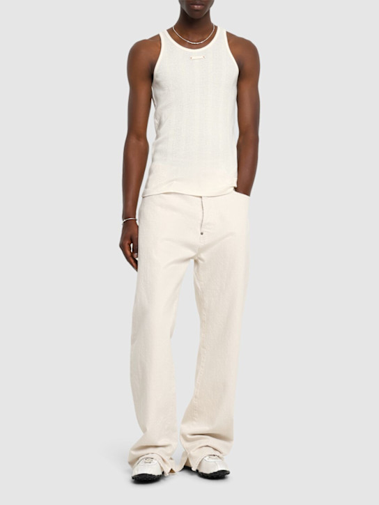 LuisaViaRoma Maison MargielaTank Top In Cotone E Lyocell