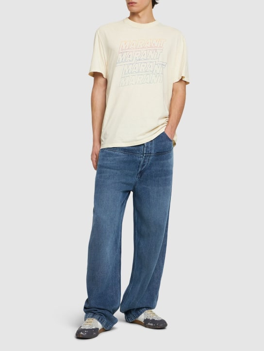 LuisaViaRoma MarantT-shirt In Jersey Di Cotone Con Logo