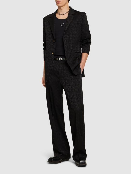 LuisaViaRoma Marine SerreBlazer Moon Diamant Jacquard