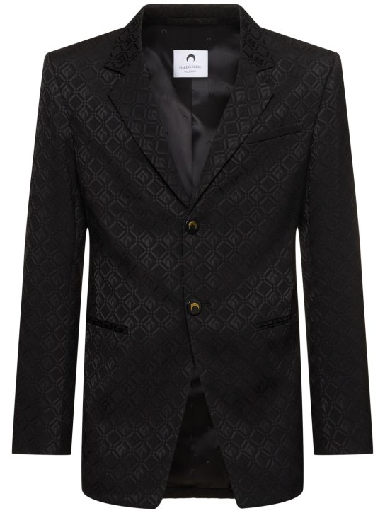 LuisaViaRoma Marine SerreBlazer Moon Diamant jacquard