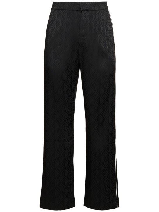 LuisaViaRoma Marine SerrePantaloni fluidi in jacquard