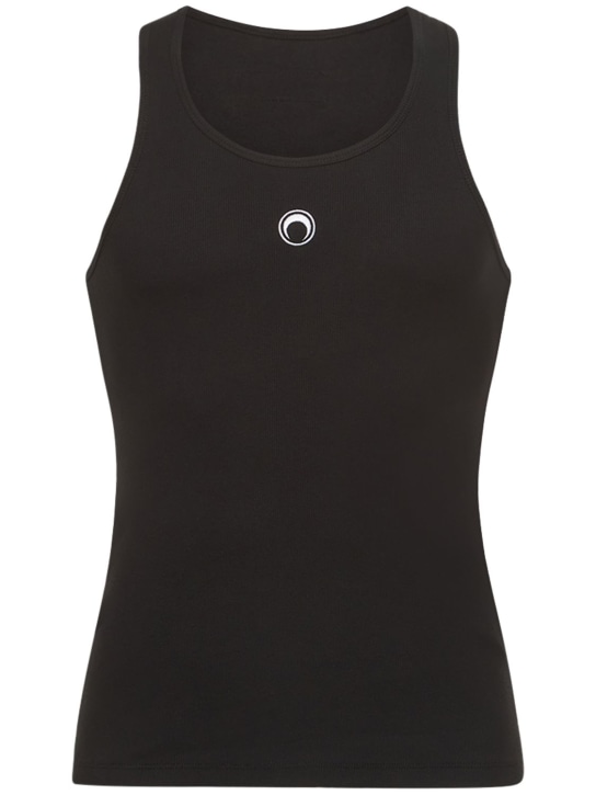 LuisaViaRoma Marine SerreTank top Moon in cotone organico con ricami