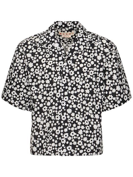 LuisaViaRoma MarniCamicia bowling Pop Fields con colletto cubano