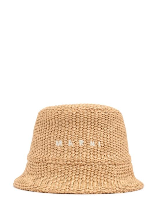 LuisaViaRoma MarniCappello bucket in misto cotone con logo