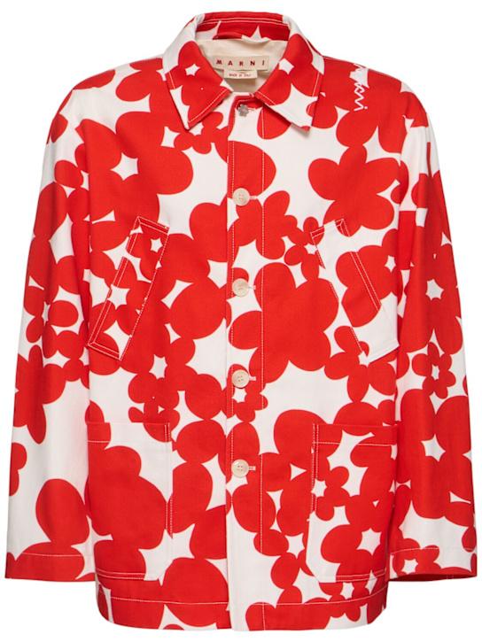 LuisaViaRoma MarniGiacca Dillies in gabardina con 5 bottoni