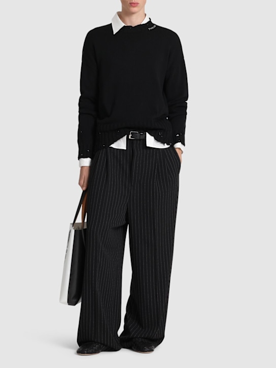 LuisaViaRoma MarniMaglia Boxy Fit In Cotone Con Logo
