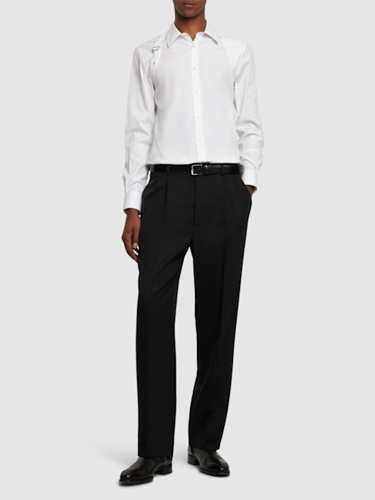 LuisaViaRoma McQueenCamicia Harness In Popeline Di Cotone Stretch