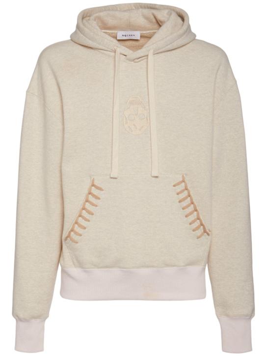 LuisaViaRoma McQueenFelpa Skull in cotone / cappuccio