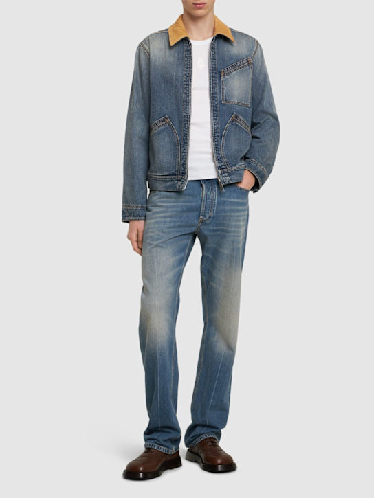 LuisaViaRoma McQueenGiacca Workwear In Denim Di Cotone