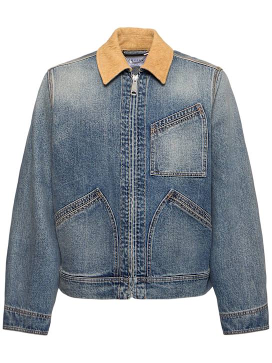 LuisaViaRoma McQueenGiacca workwear in denim di cotone