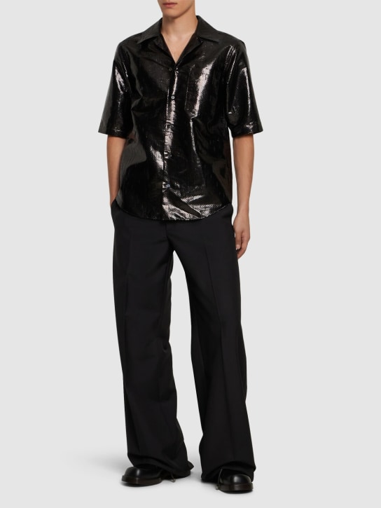 LuisaViaRoma McQueenPantaloni Vita Bassa In Lana E Mohair